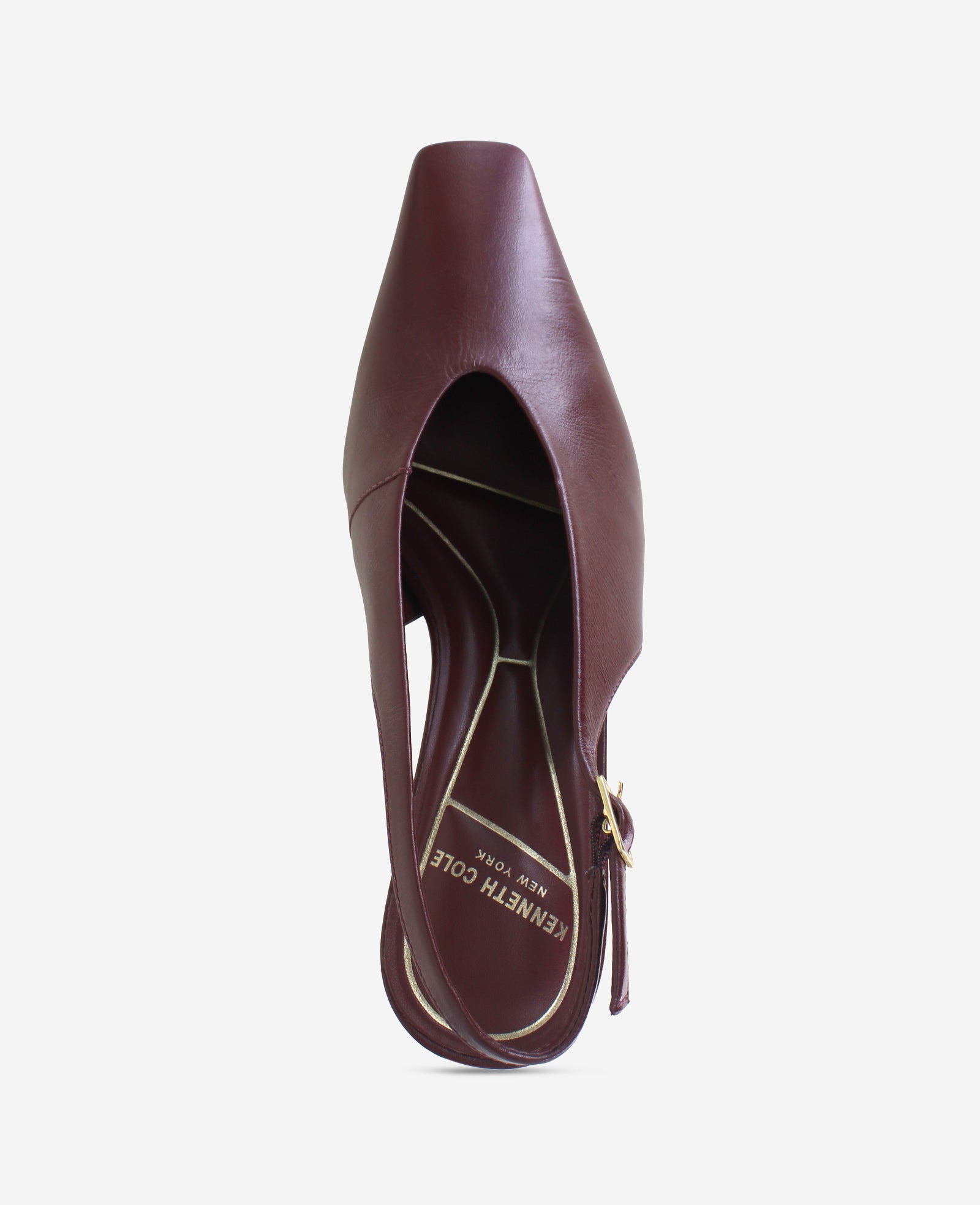 Kenneth Cole Reaction Aerial Leather Slingback Heel slingback bordeaux in pelle
