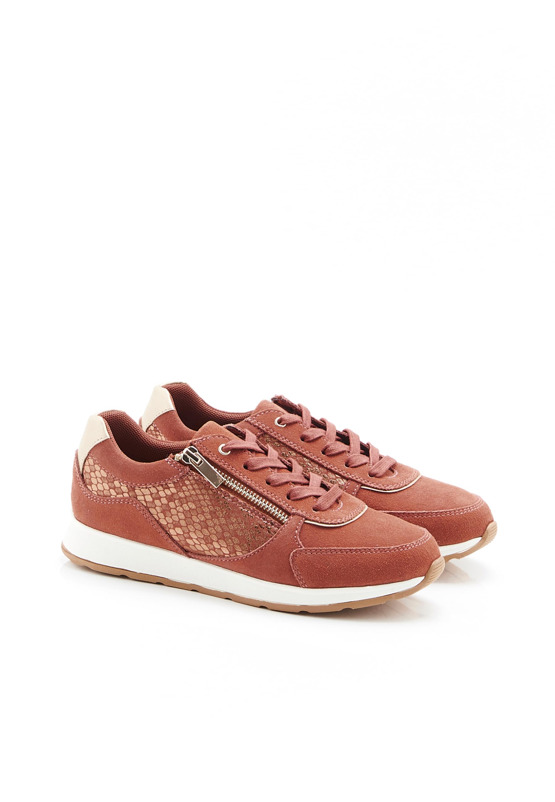 Damart Calzature sneakers dettagli animalier Amortyl donna marrone arancione