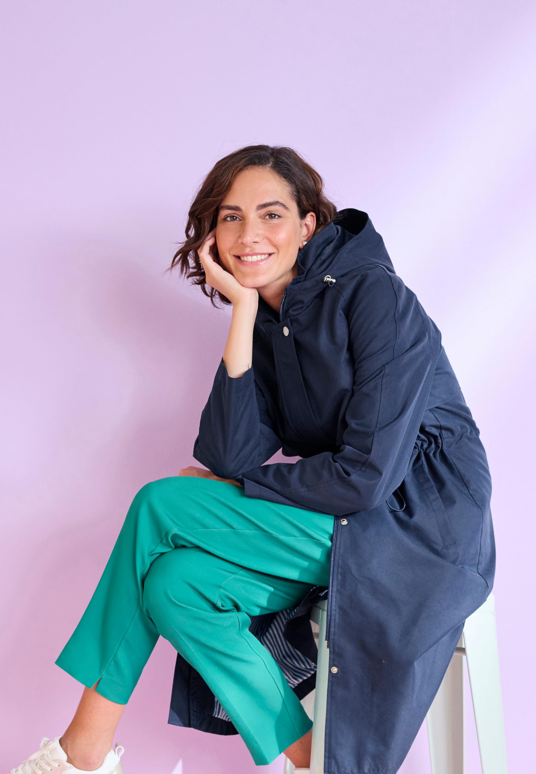 Damart Prêt-à-porter Parka donna blu marino idrorepellente
