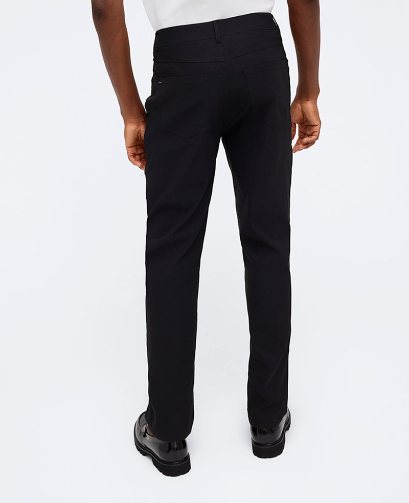 Kenneth Cole Reaction Clothing Slim Tapered Flex 5-Pocket Pant pantaloni neri elasticizzati
