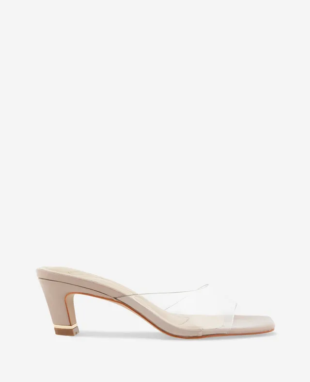 Kenneth Cole Reaction Shoes Arita Clear Open Toe Heel sandalo con tacco trasparente 5