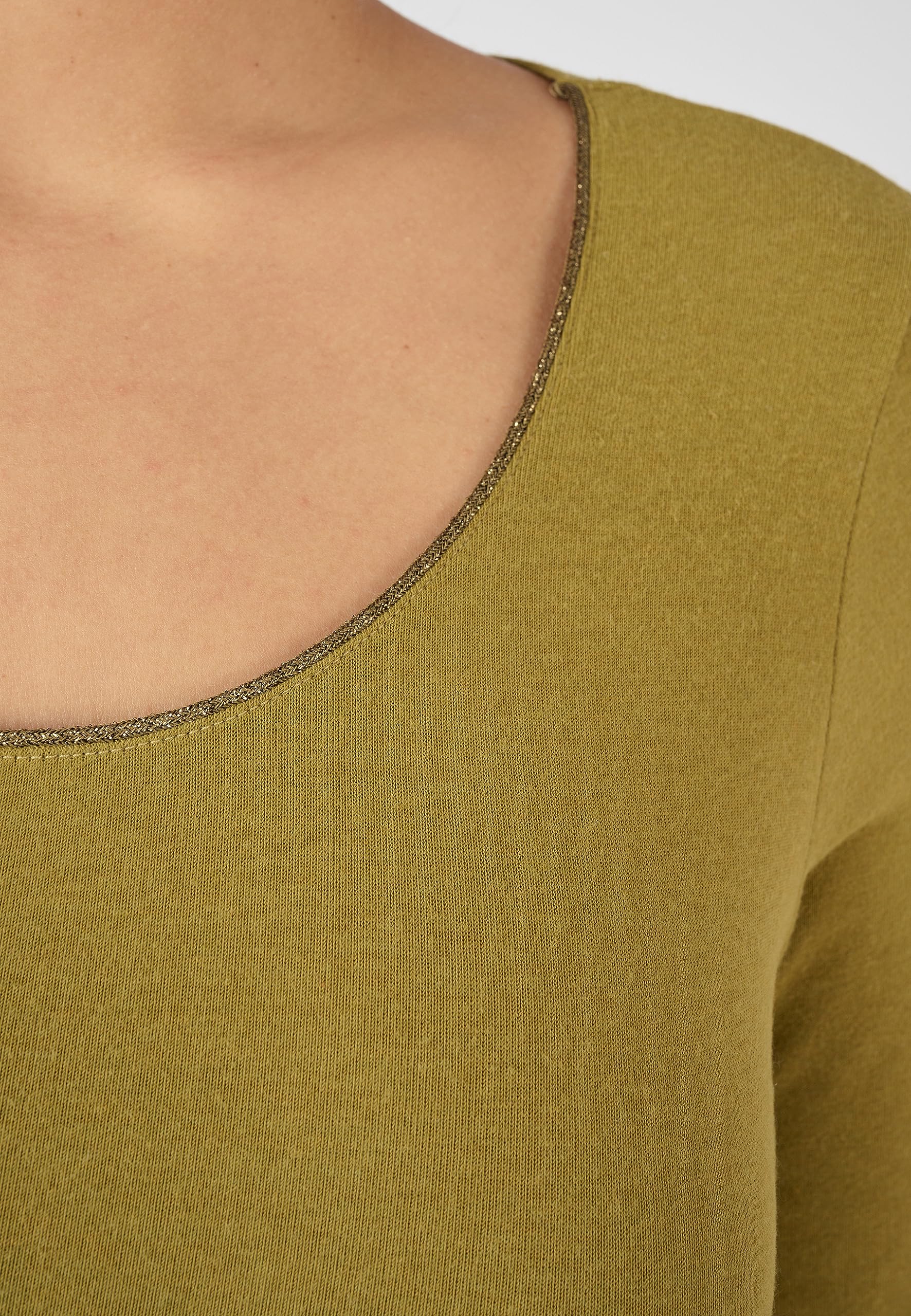 Damart Thermolactyl Sensitive Maglietta maniche lunghe, verde bronzo, 40