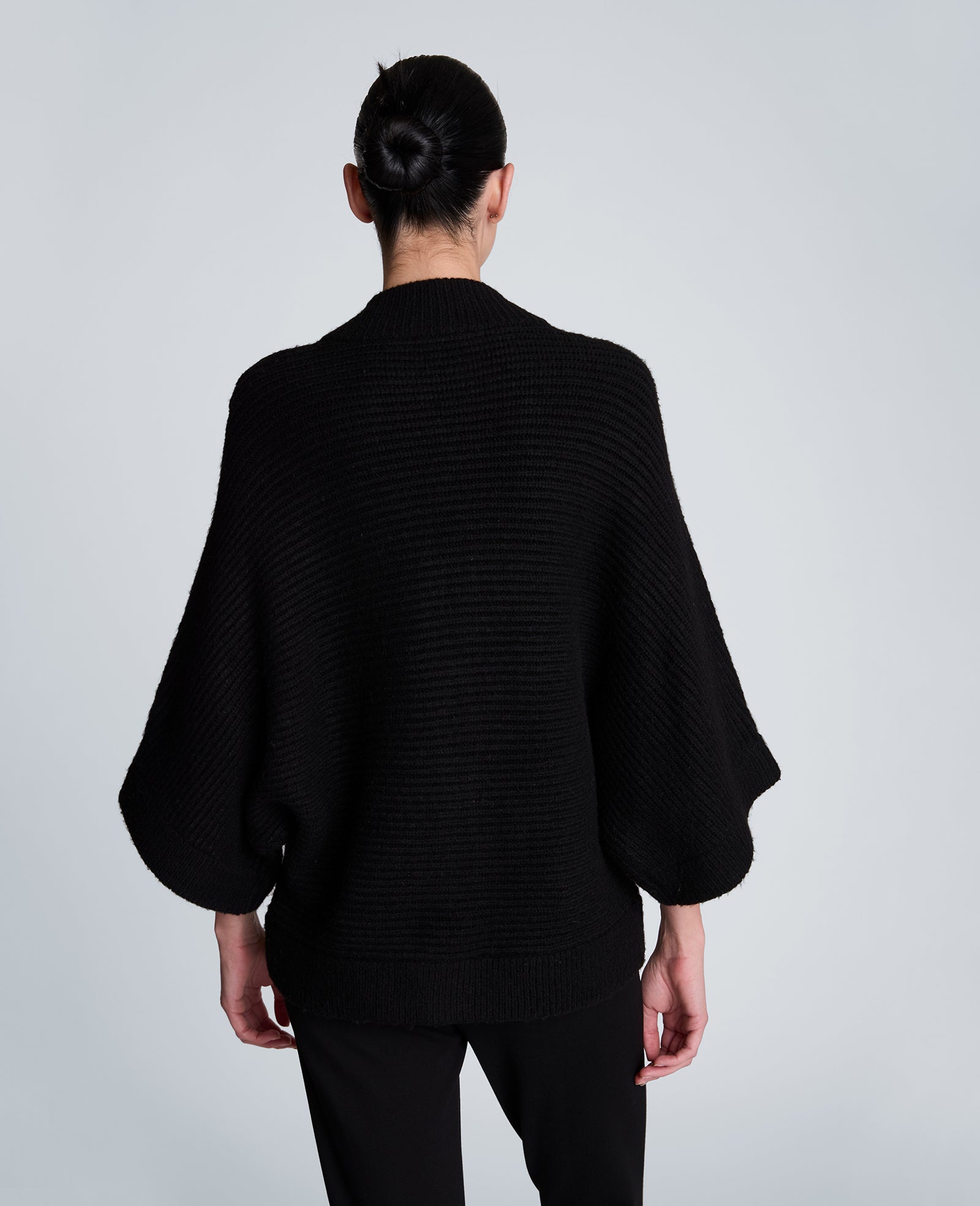 Kenneth Cole Clothing Elbow Sleeve Doleman Zip Cardigan cardigan nero con zip