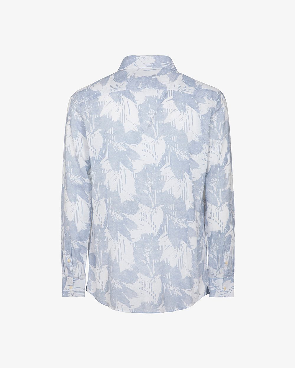 Markup Uomo Camicie Camicia in lino stampato collo francese