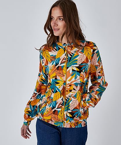 Damart Prêt-à-porter giacca donna con zip multicolore manica lunga