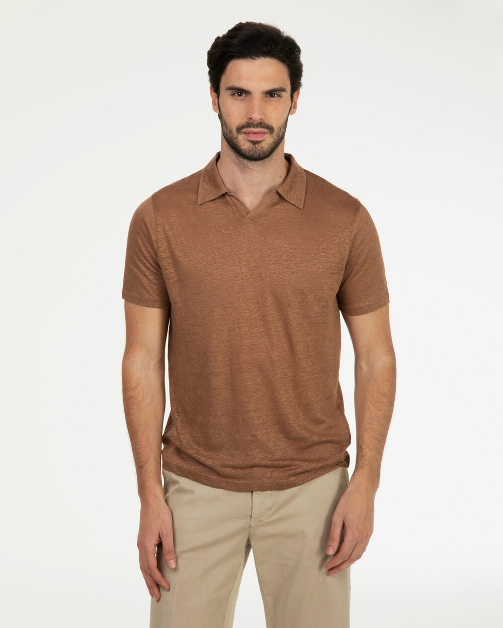 Markup Uomo Maglieria Polo 100% lino polo