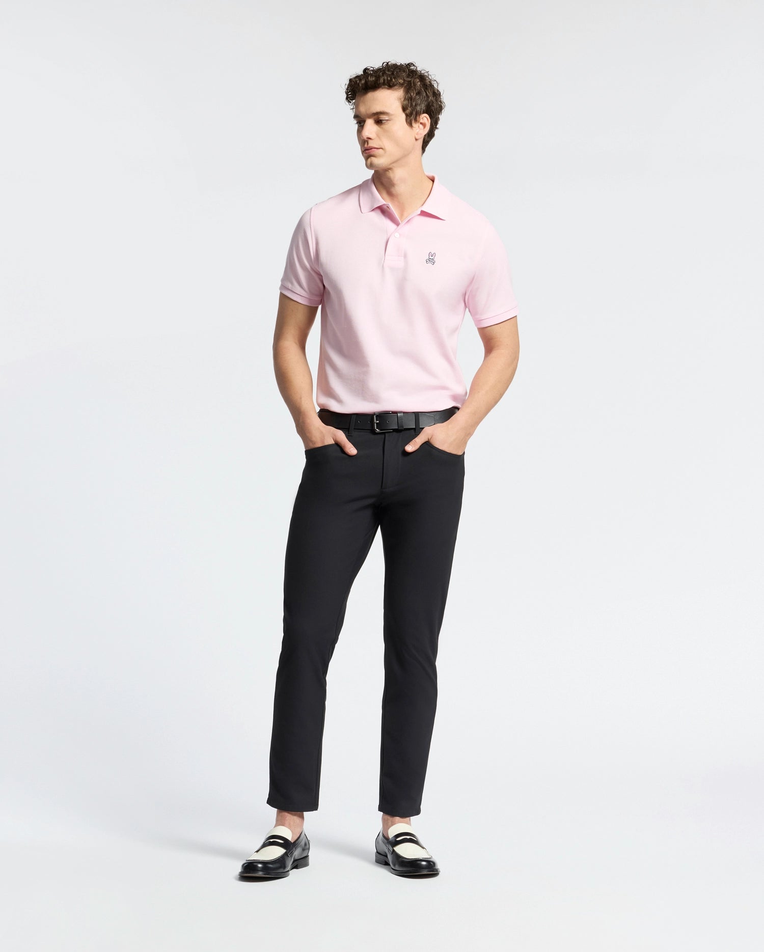 Psycho Bunny Men's Polos B6K001CRPC polo Pirouette cotone Pima