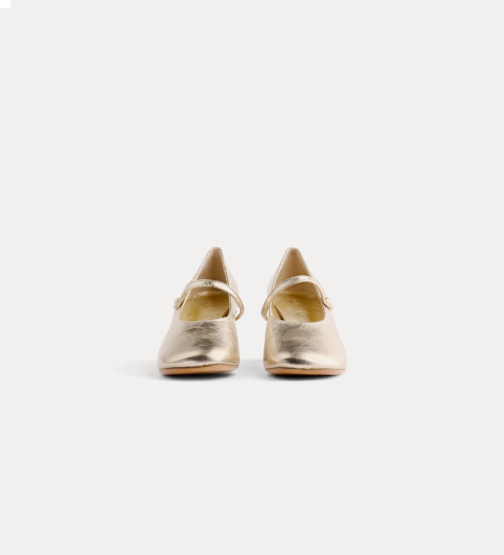 Forte scarpe ballerine in velluto con cinturini platino