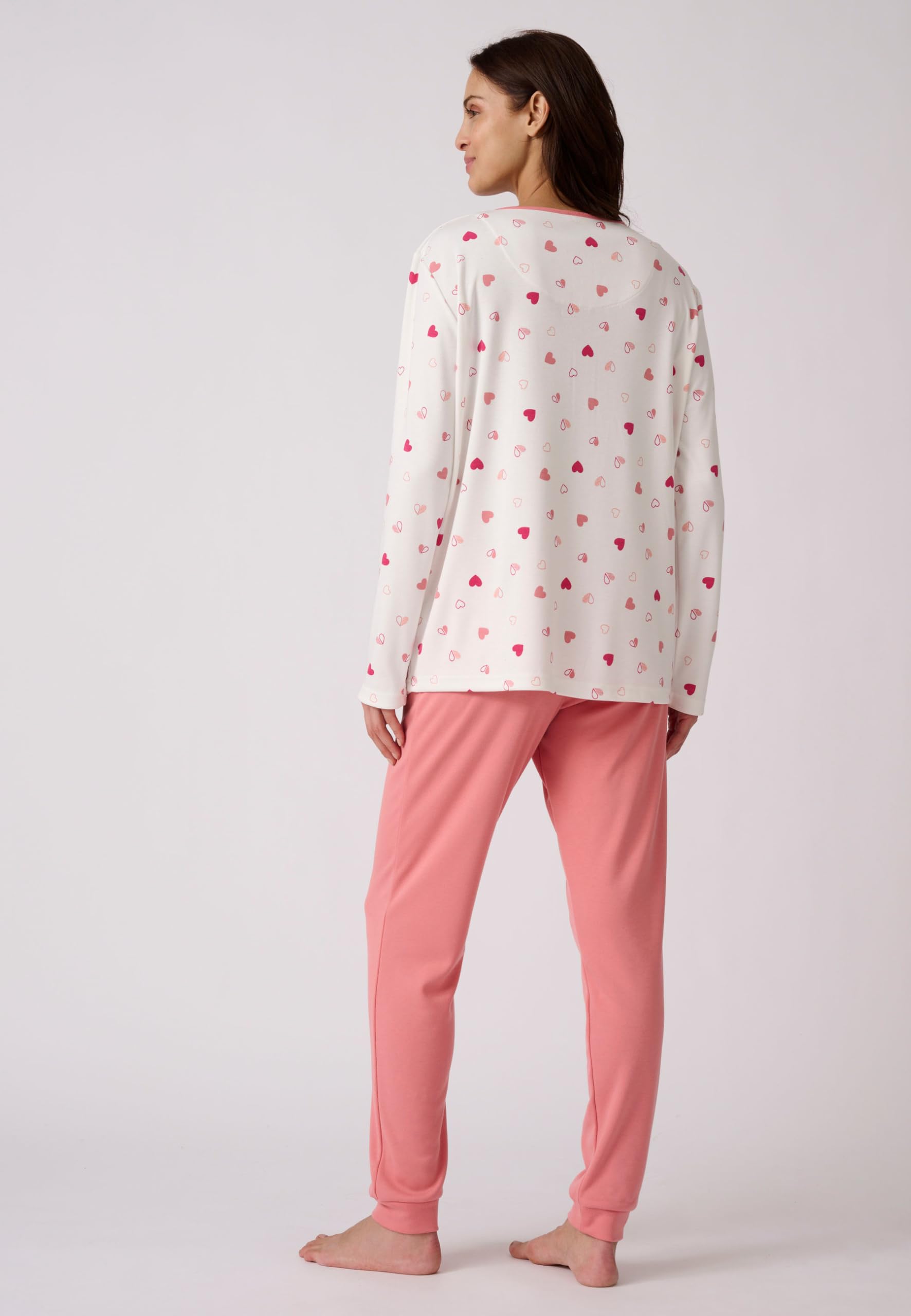 Damart Homewear Thermolactyl Pigiama donna XS bianco blu stampato caldo