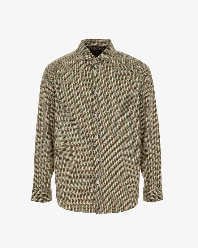 Markup Uomo Camicie Camicia in popeline stampata
