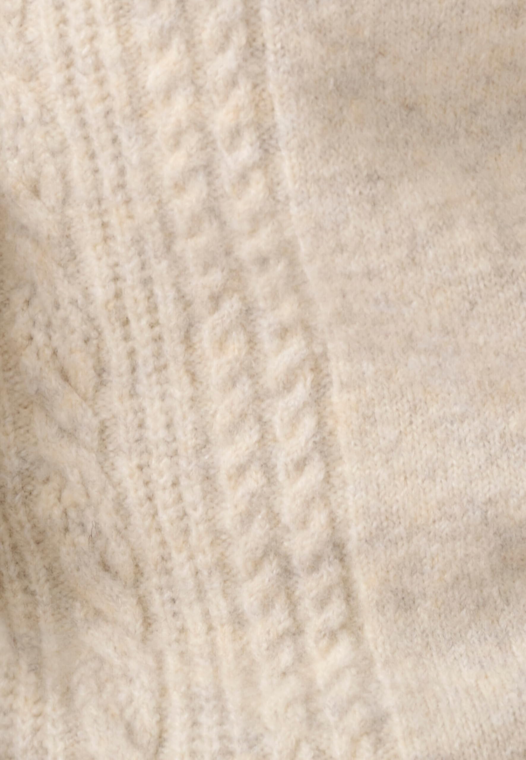 Damart Thermolactyl maglione da donna marrone beige mélange a trecce