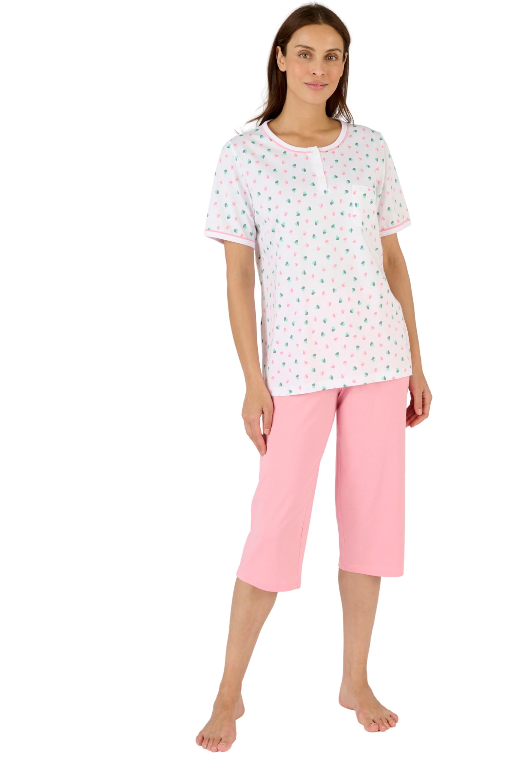 Damart Homewear Pyjacourt puro cotone pettinato XS blu marino