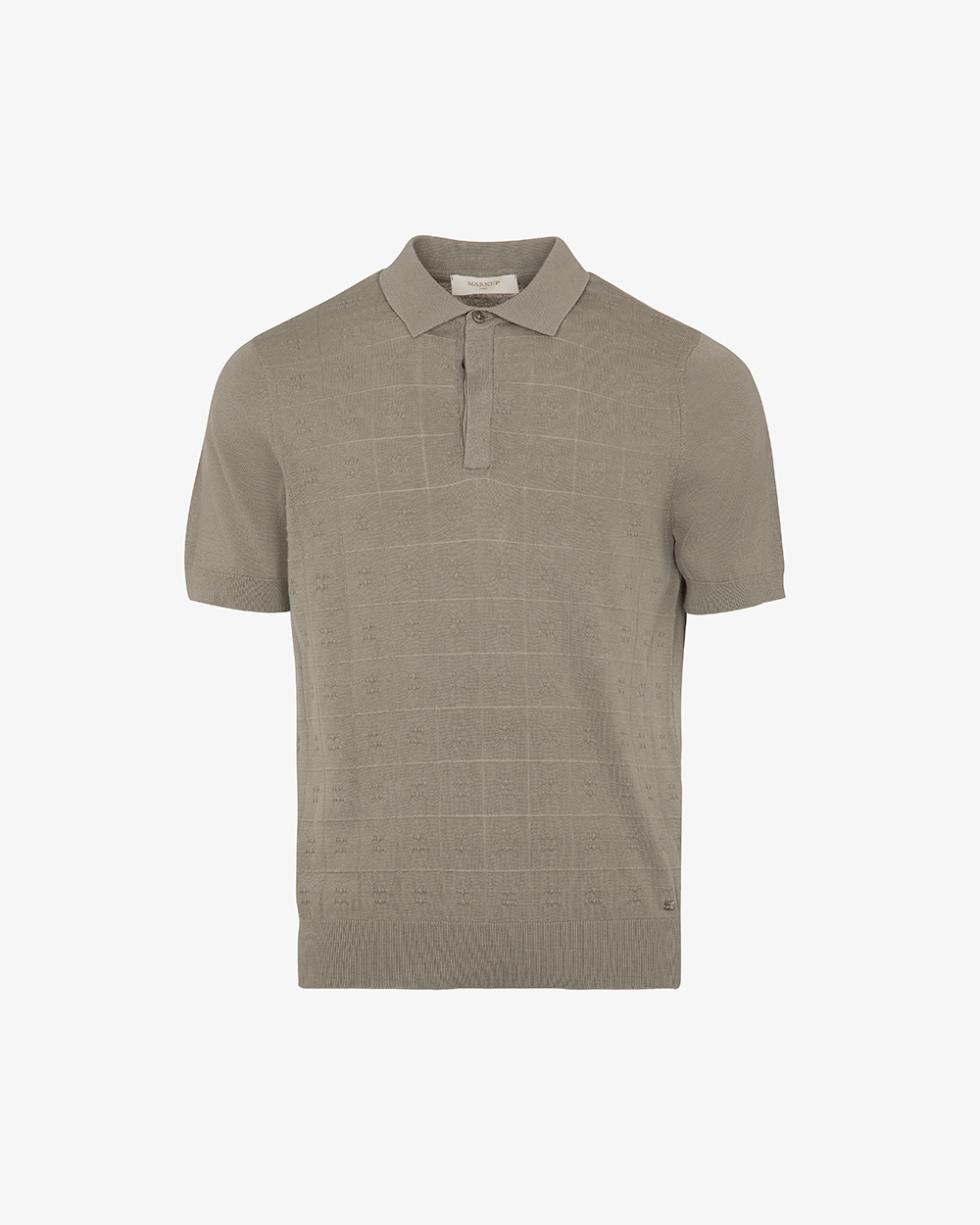 Markup Uomo Maglieria Polo check in crochet polo