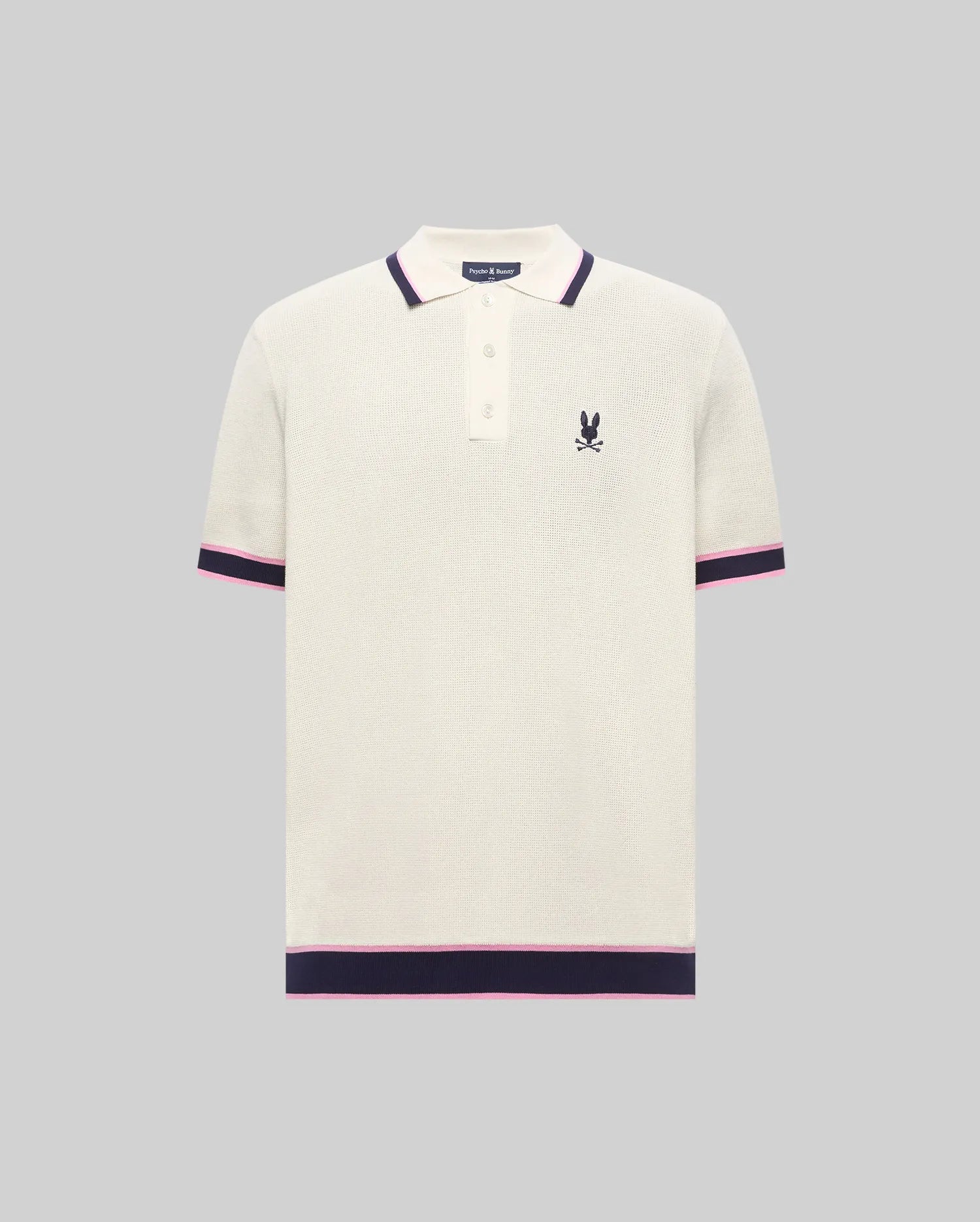Psycho Bunny Men's Polos Dax Knit Polo 250 Pristine in maglia