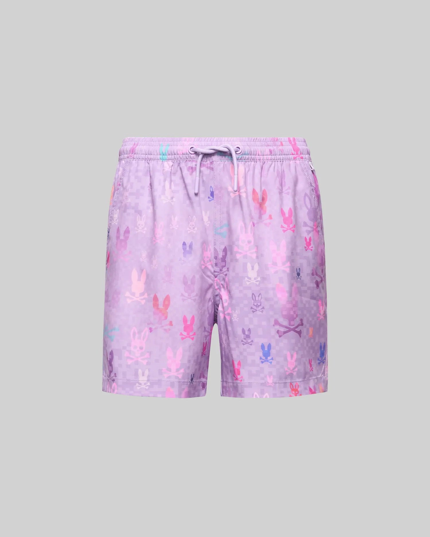 Psycho Bunny Kids Swimwear Van Swim Trunk 6" costume lilla 2T stampa