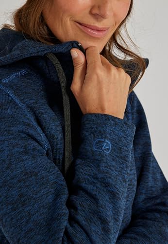 Damart Prêt-à-porter Giacca in pile con cappuccio Thermolactyl XS blu
