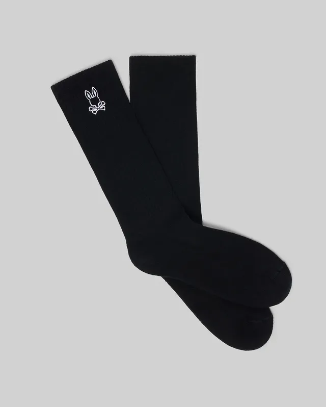 Psycho Bunny Accessories New Classic Sport Sock MO2200001 calzini neri taglia unica