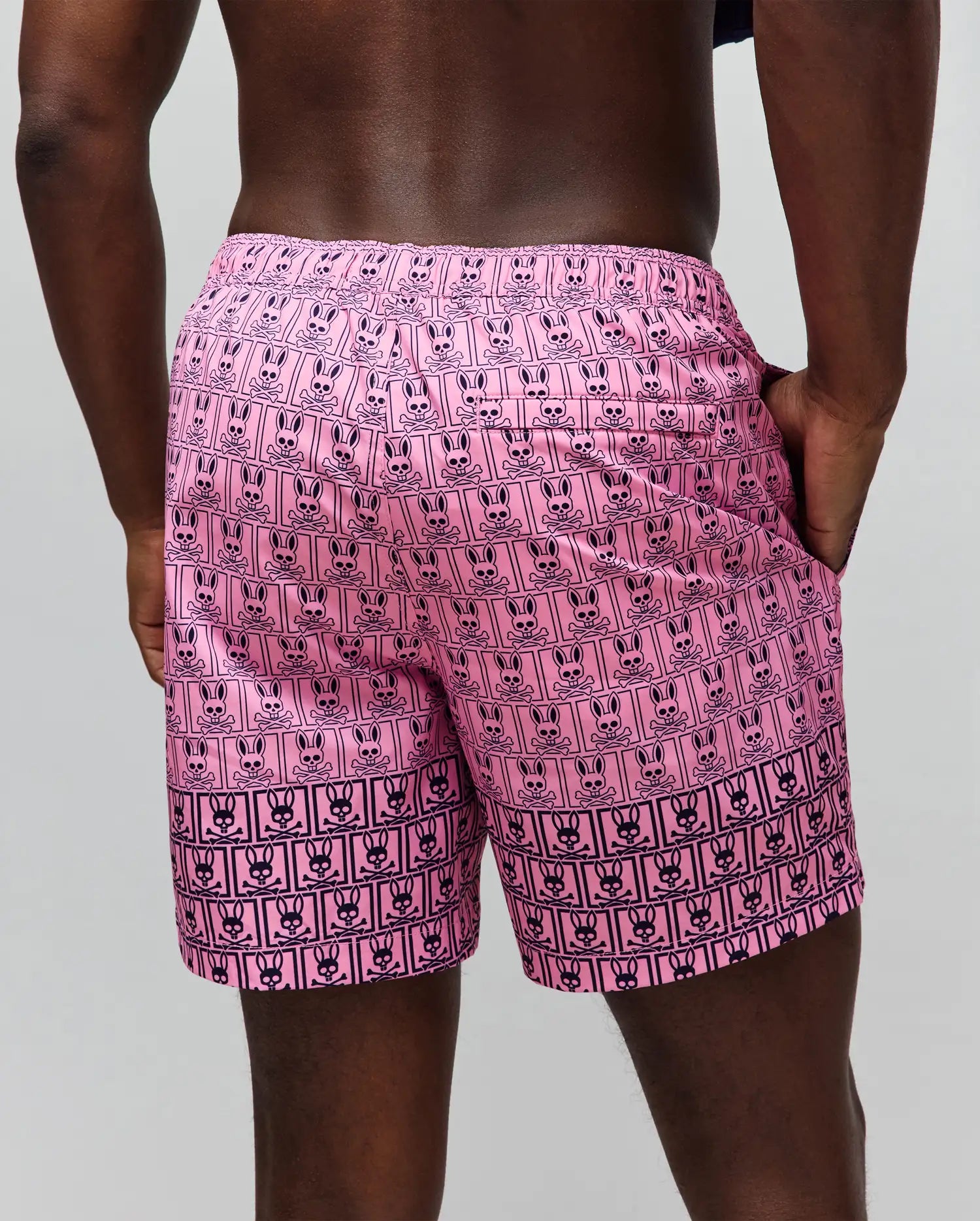 Psycho Bunny Men's Swimwear Keon Swim Trunk costume rosa XXS–XXXL 6 pollici ad asciugatura rapida