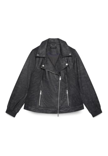 Fiorella Rubino Giacche biker Giacca biker con polsini in maglia elasticizzata giacca 54 Plus