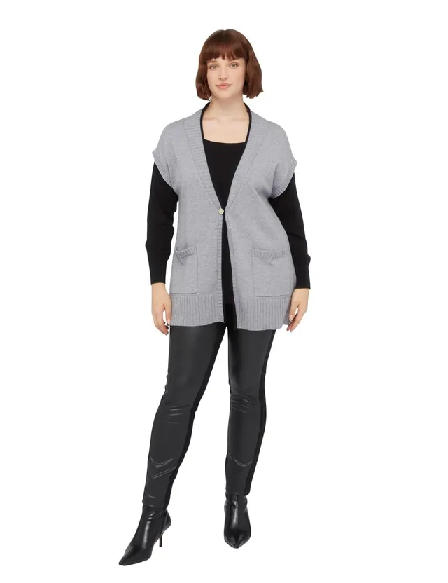 Fiorella Rubino Maglie e felpe Cardigan Bicolor in Viscosa taglia M Plus