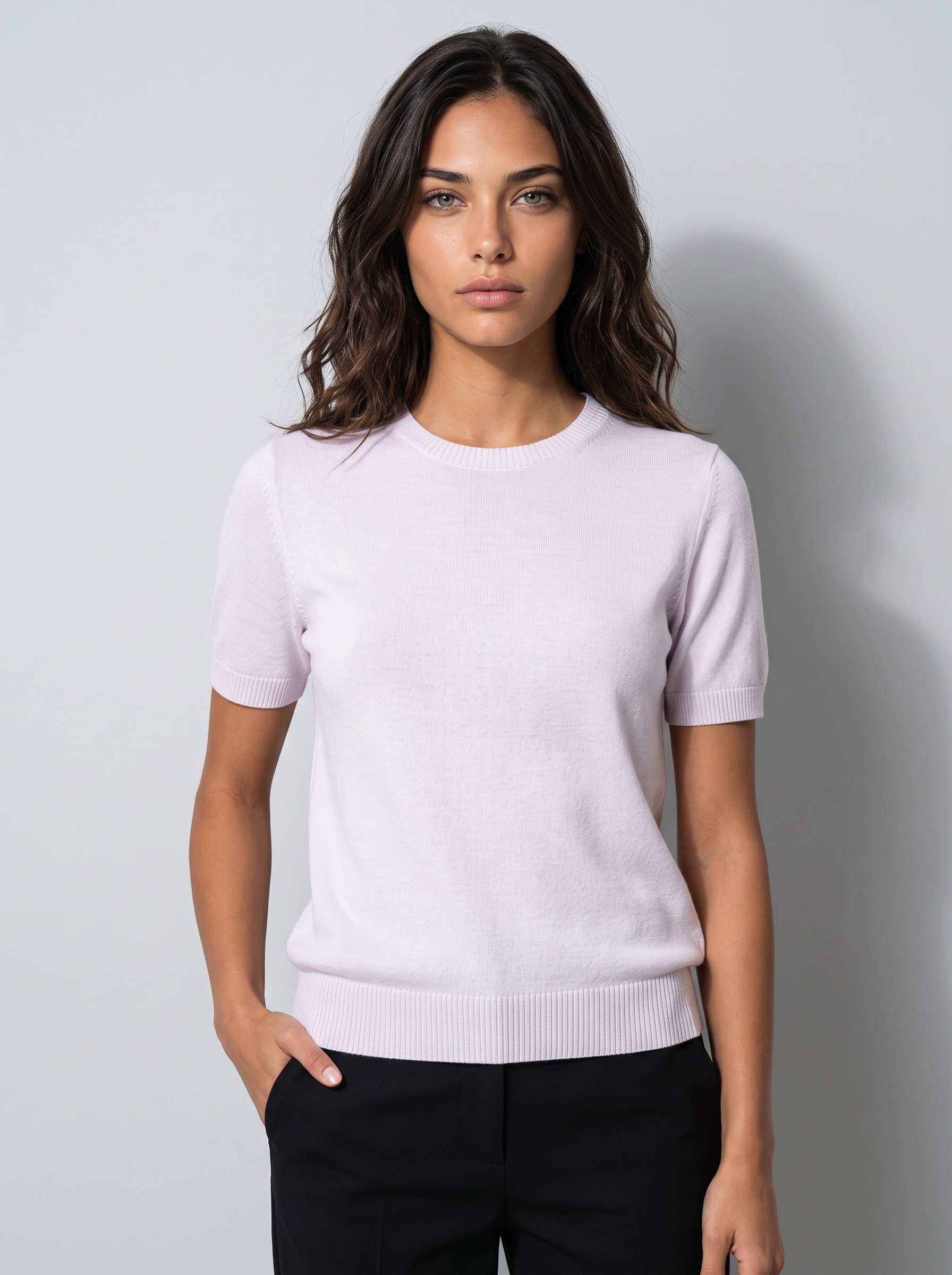 Markup Donna Maglieria Girocollo mezza manica in Cashmere