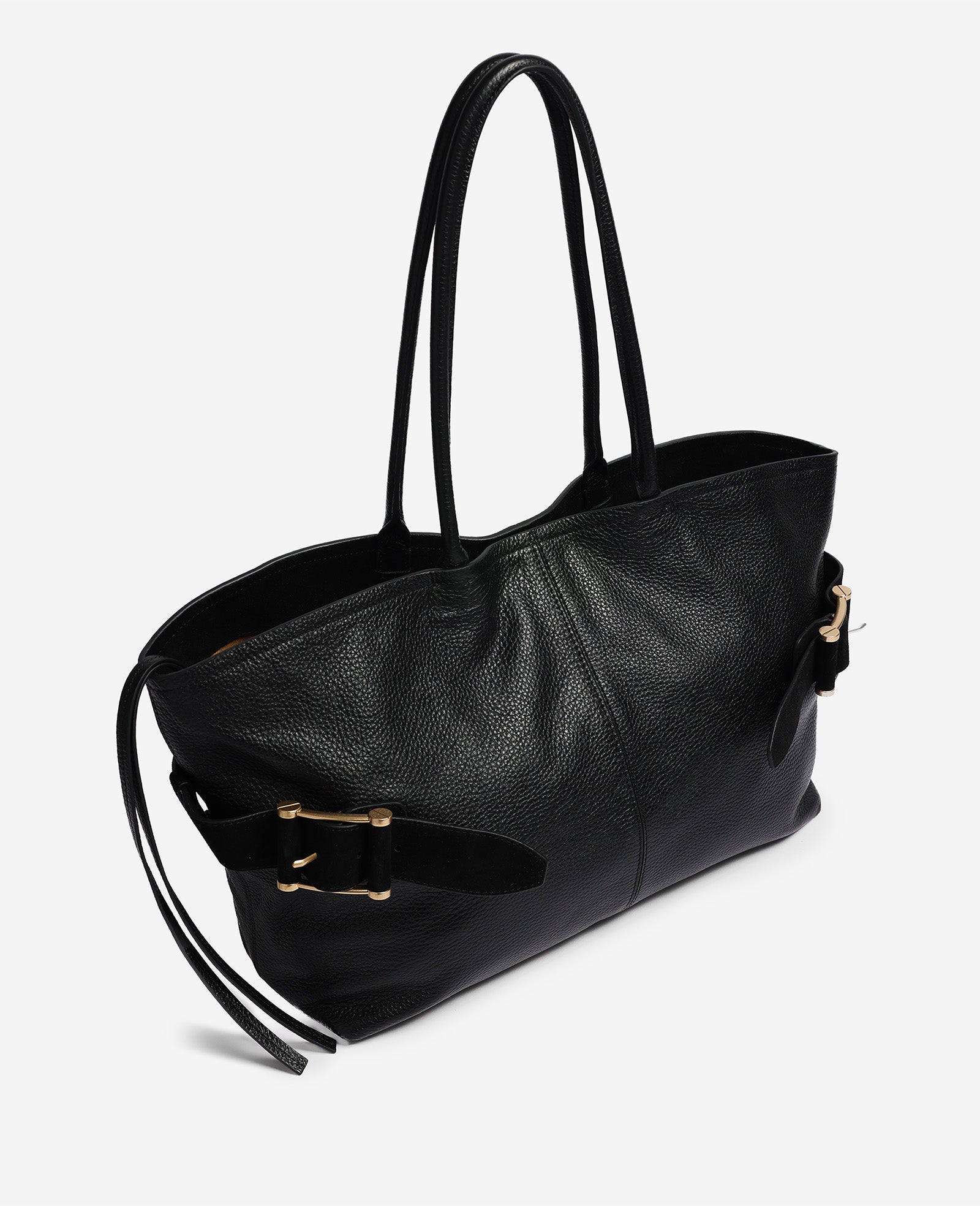Kenneth Cole Reaction Bags Bowery Leather Tote borsa in pelle nera