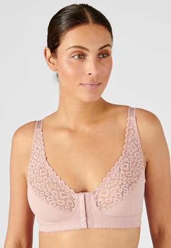 Damart Biancheria intima Reggiseno senza ferretto apertura frontale 105 rosa antico