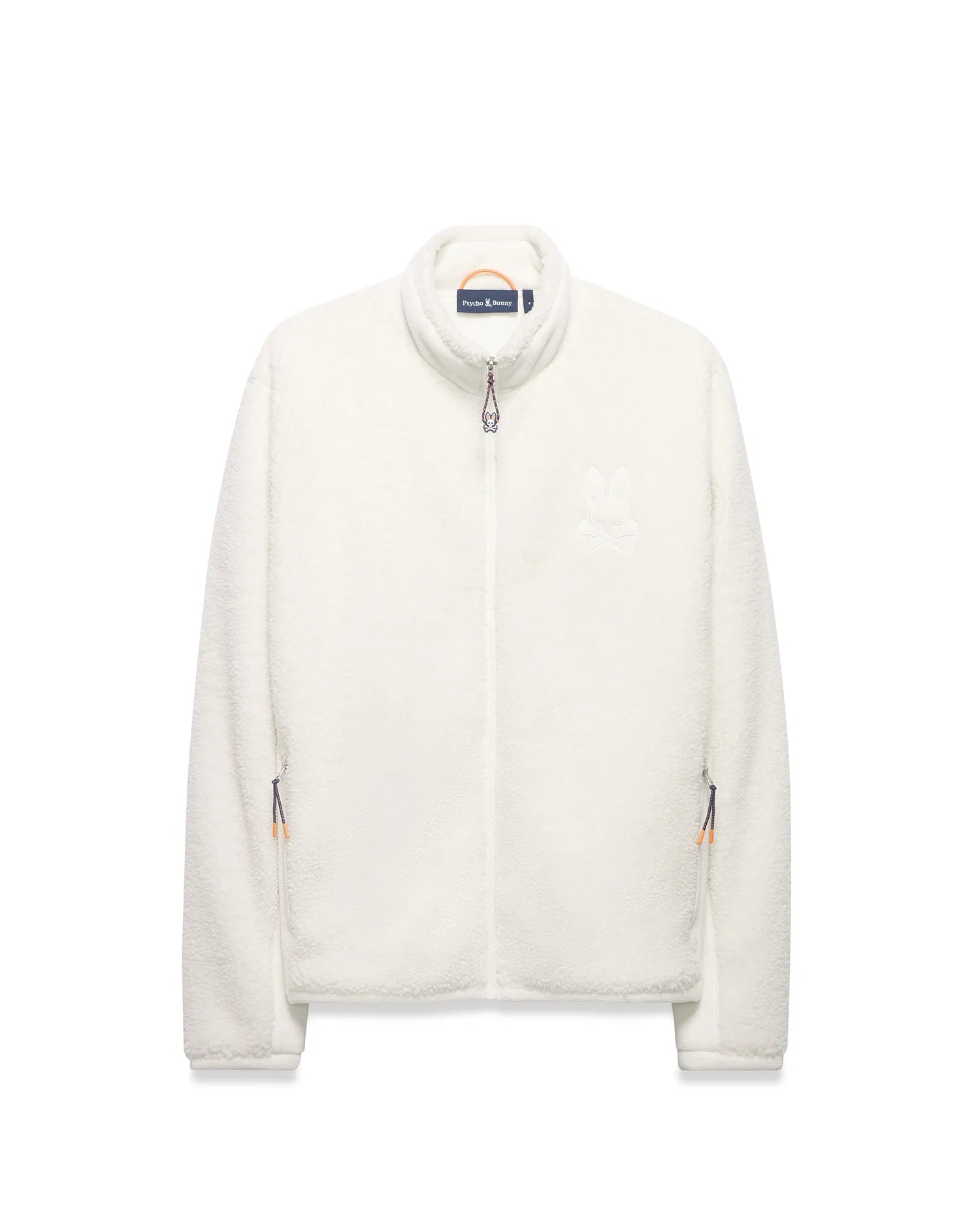Psycho Bunny Jackets Men's Rowley Sherpa giacca ecru in pile