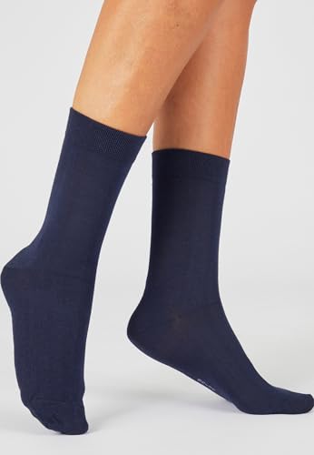 Damart Biancheria intima calzini 3 paia blu 39 cotone biologico