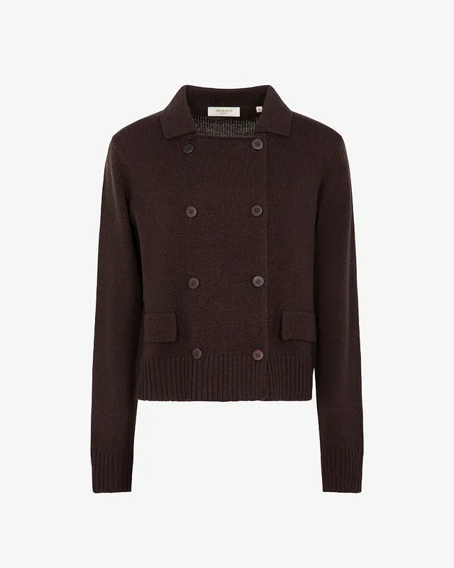 Markup Donna Maglieria Cardigan doppiopetto misto lana