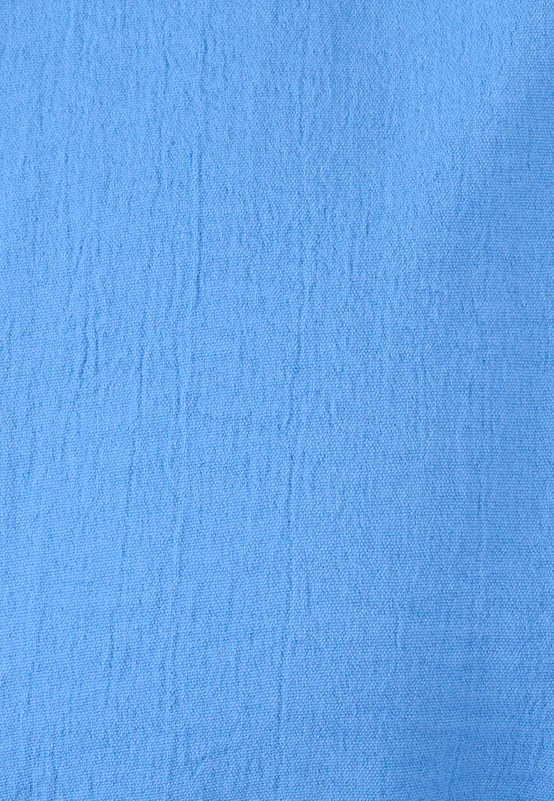 Damart Prêt-à-porter Camicetta tinta unita blu misura 12 goffrata