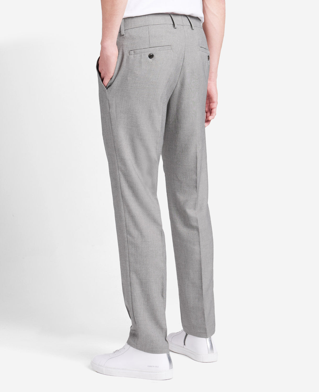 Kenneth Cole Reaction Clothing Stretch Modern-Fit Dress Pant pantaloni oatmeal
