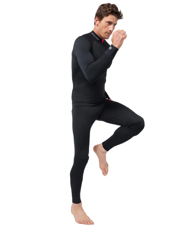 Damart Thermolactyl Maglietta collo zip Energy 3 uomo, nera, taglia M