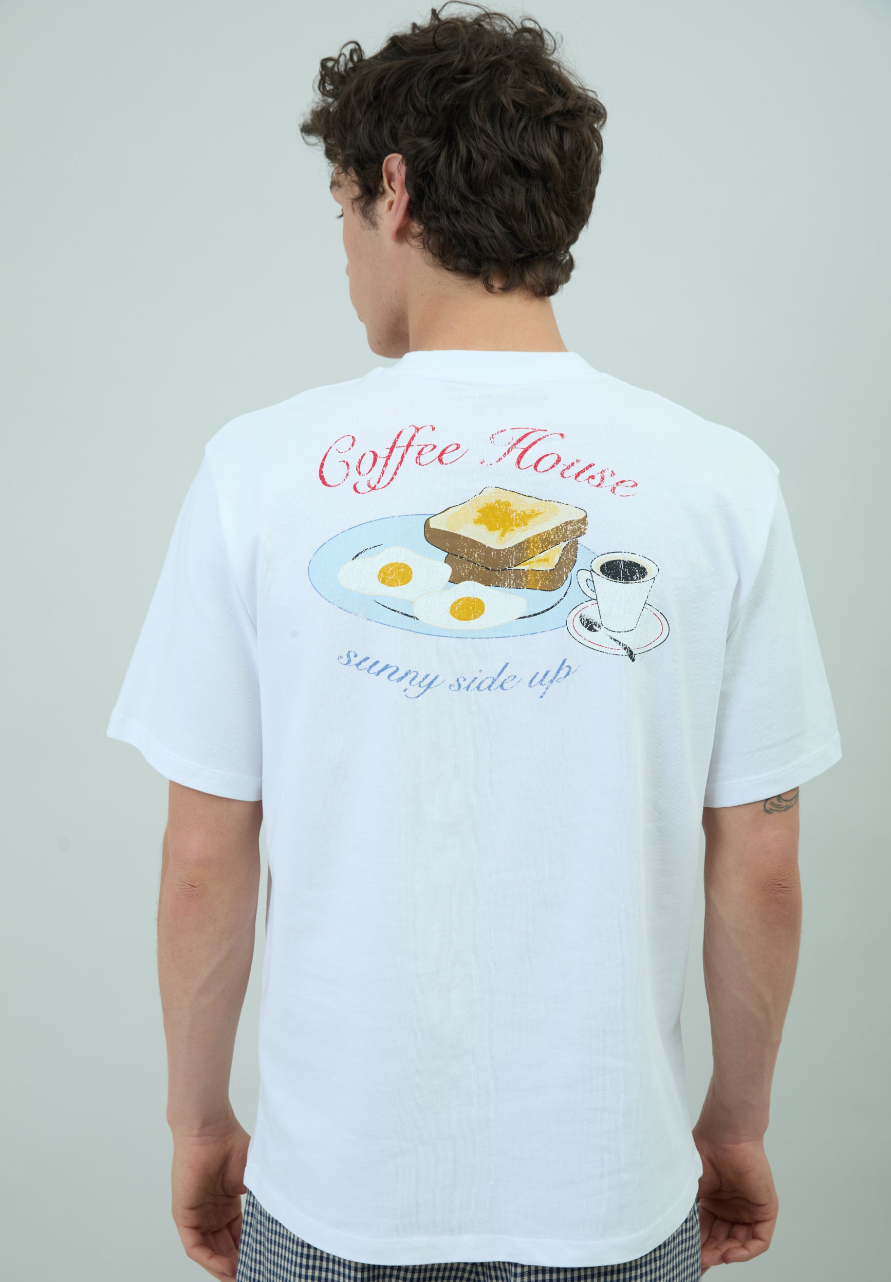 House Of Sunny Womens Tops Sunny Side Up Tee maglietta cotone biologico