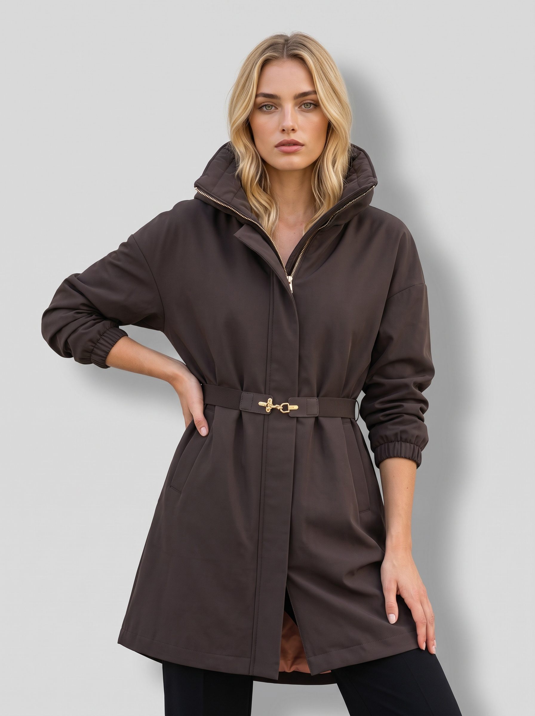 Markup Donna Giacche & Giubbotti Giubbino lungo tecnico nylon
