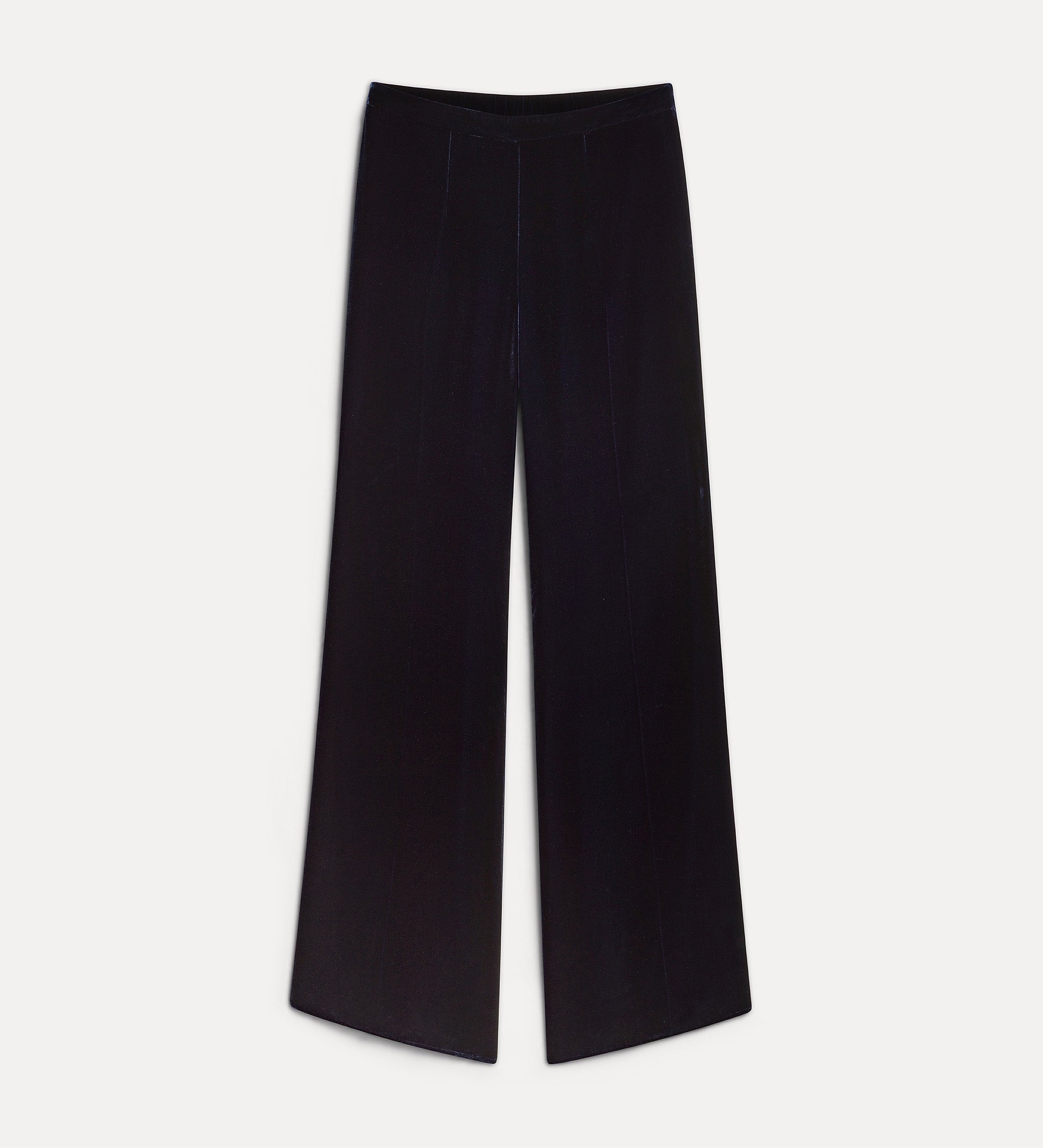 Forte Pantaloni in velluto di viscosa e seta nero