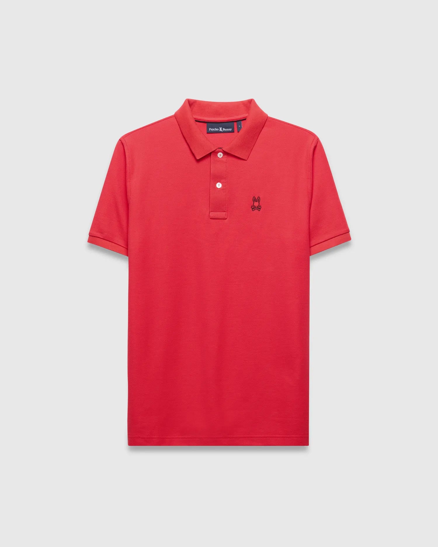 Psycho Bunny Men's Polos Blythe Pique Polo polo rosso Bittersweet cotone Pima