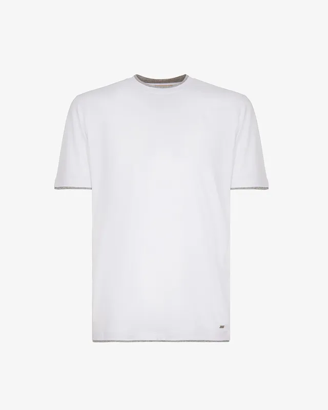 Markup Uomo Maglieria Girocollo mezza manica jersey con contrasti maglia jersey