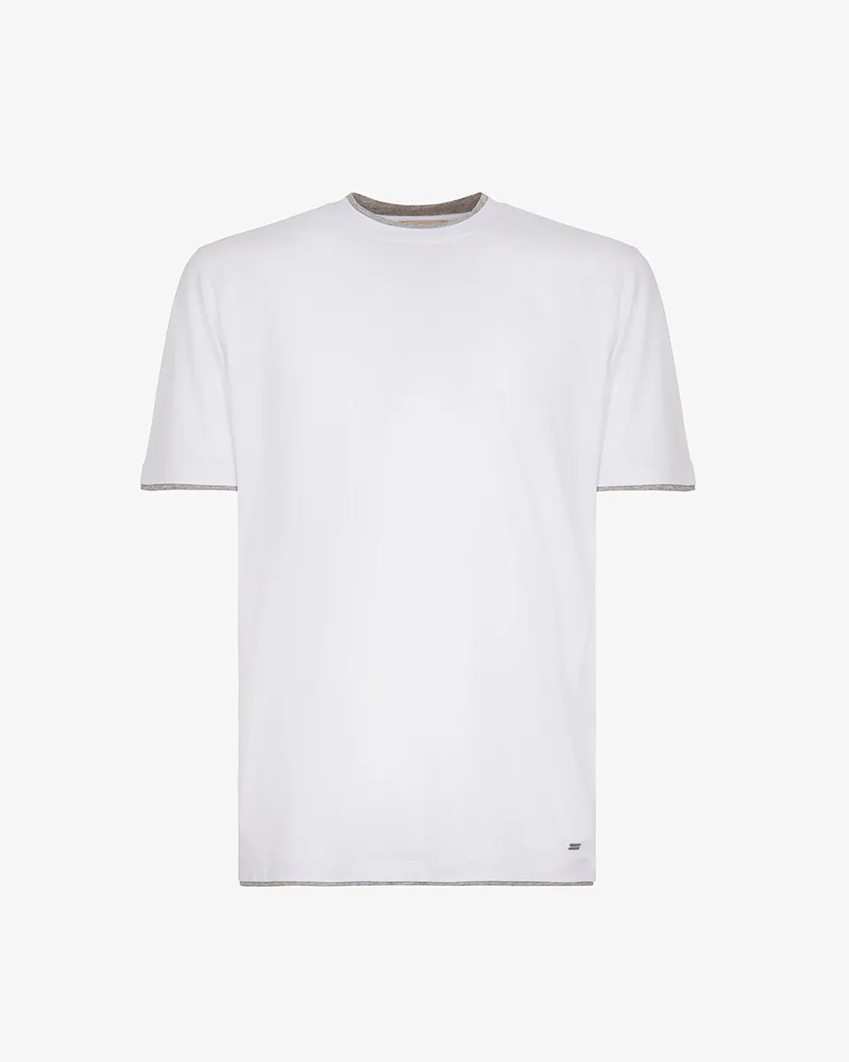 Markup Uomo Maglieria Girocollo mezza manica jersey con contrasti maglia jersey