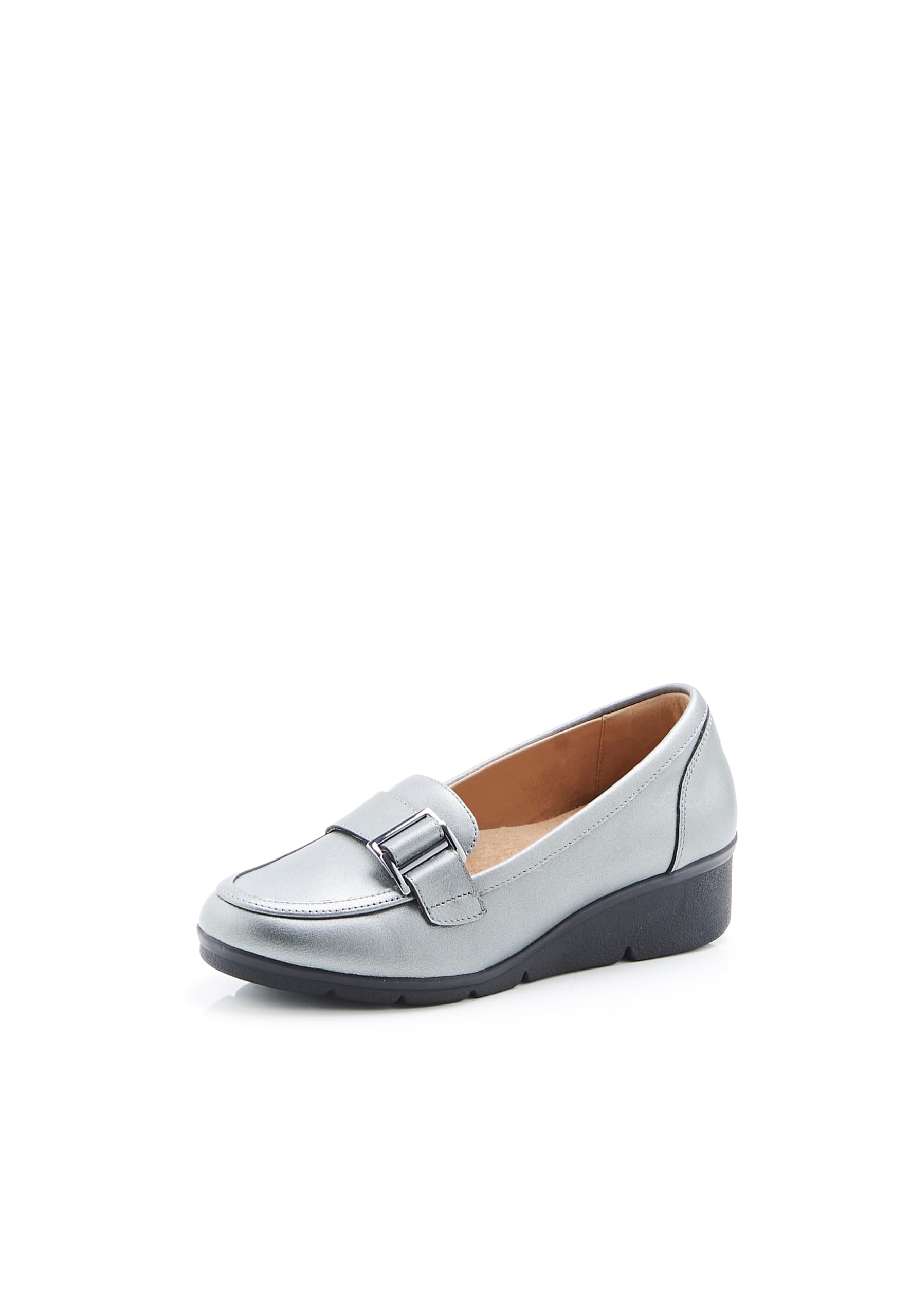 Damart Amortyl mocassini donna grigio argento taglia 36 zeppa