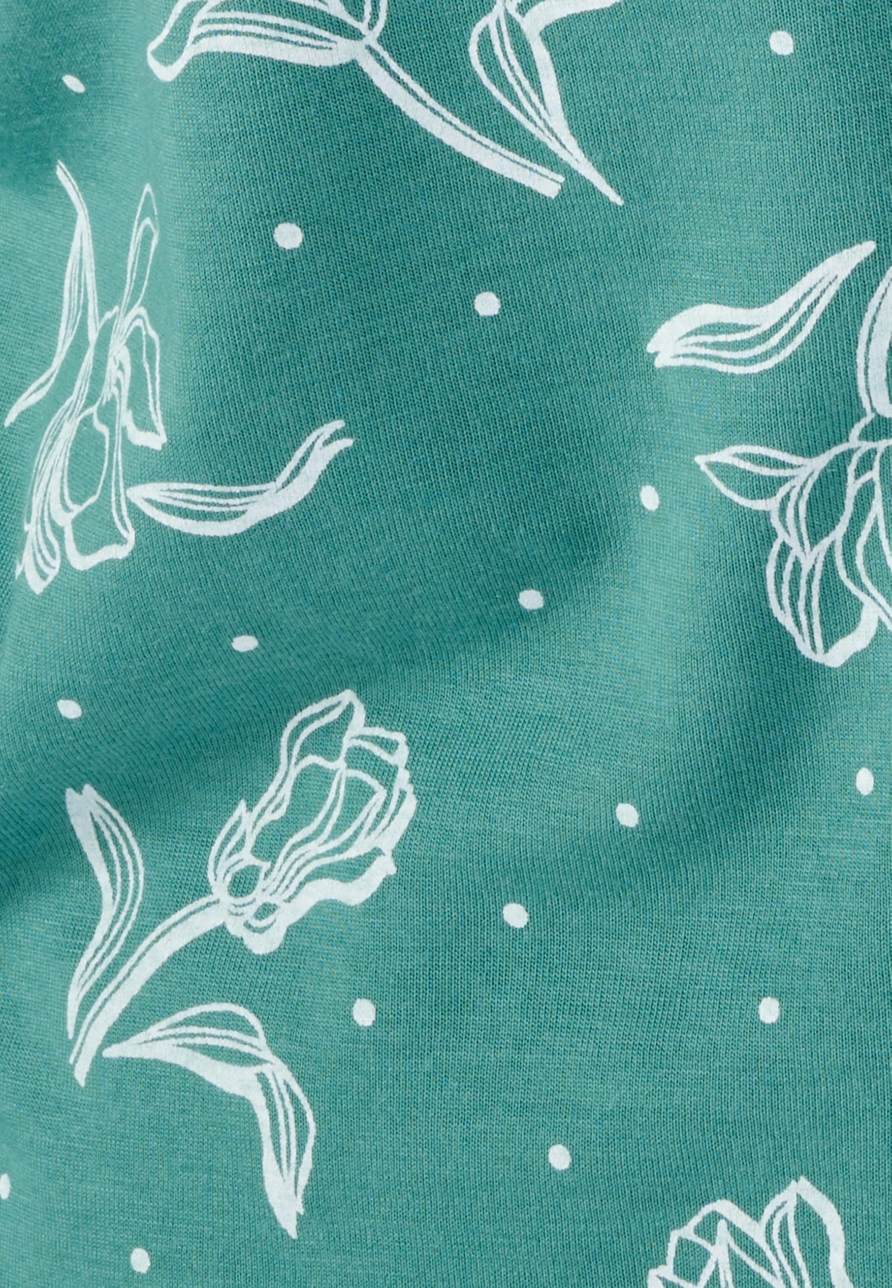 Damart Homewear pigiama da donna verde fiorito