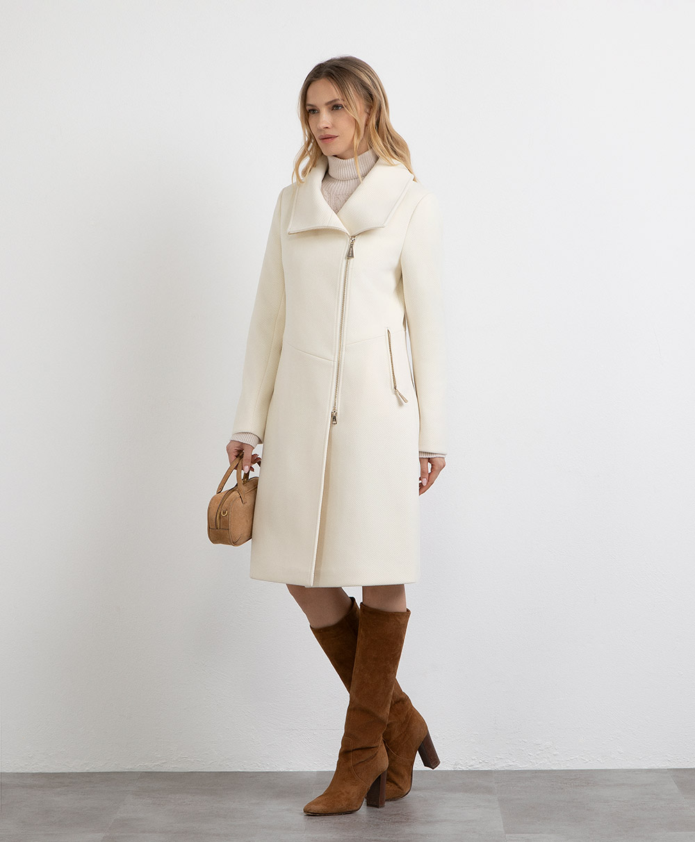 Markup Donna Cappotti Cappotto tessuto tagli diagonal cappotto taglio diagonale