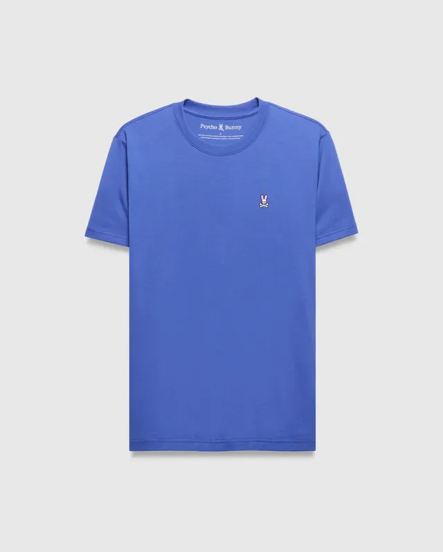 Psycho Bunny Men's Tees Classic Crew Neck Tee B6U014F200 maglietta blu Amparo XXS–XXXL in cotone Pima