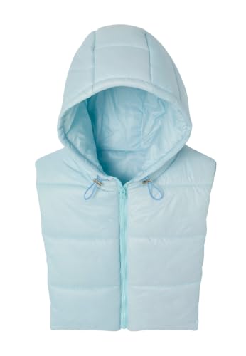Damart Prêt-à-porter pettorina imbottita con cappuccio blu grigio