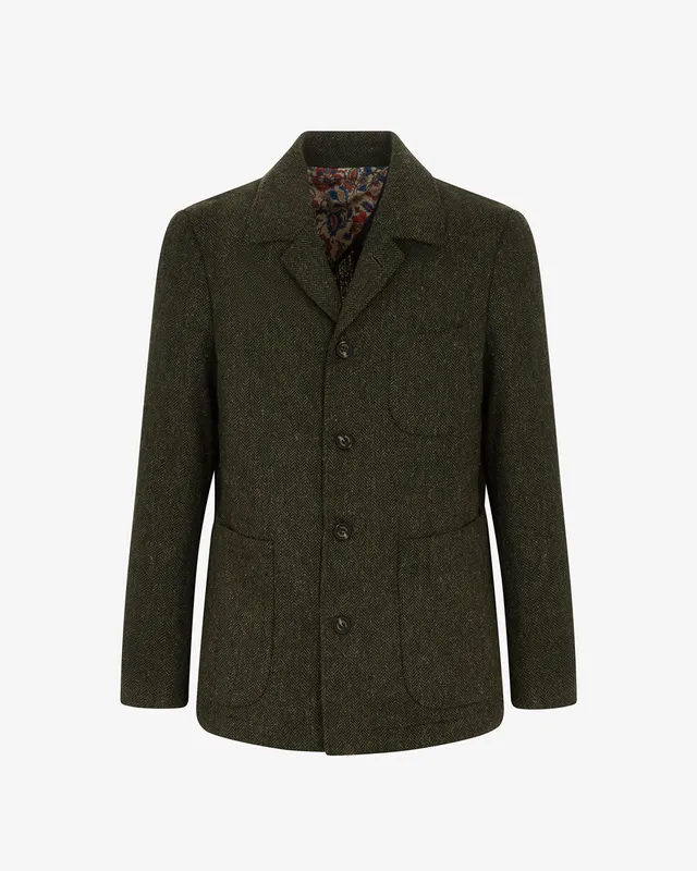 Markup Uomo Abiti & Blazer Blazer collo camicia spigato in tweed