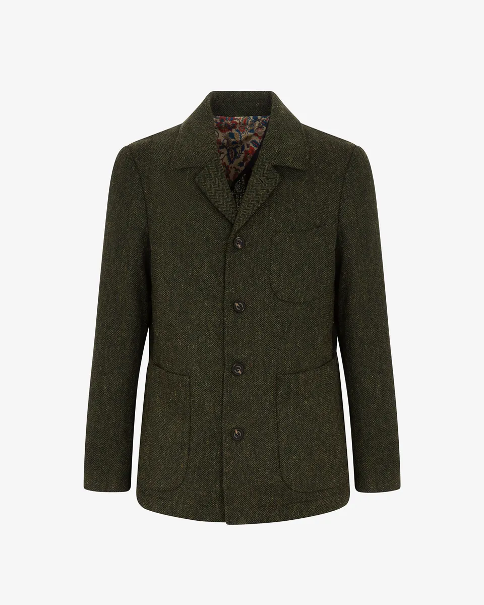 Markup Uomo Abiti & Blazer Blazer collo camicia spigato in tweed