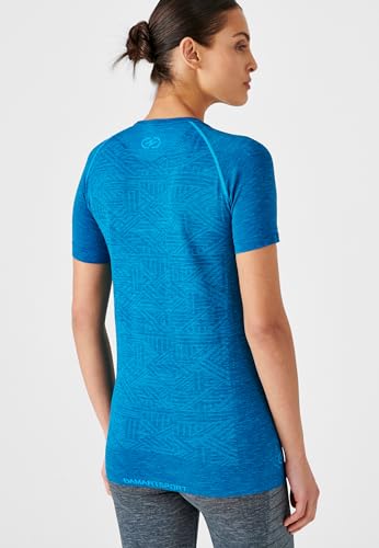 Damart Climatyl Dynamic maglietta sportiva donna blu screziato S UPF 50+