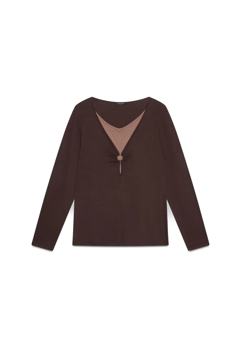 Fiorella Rubino Top e t-shirt T-Shirt bimaterica XS Plus scollo a V