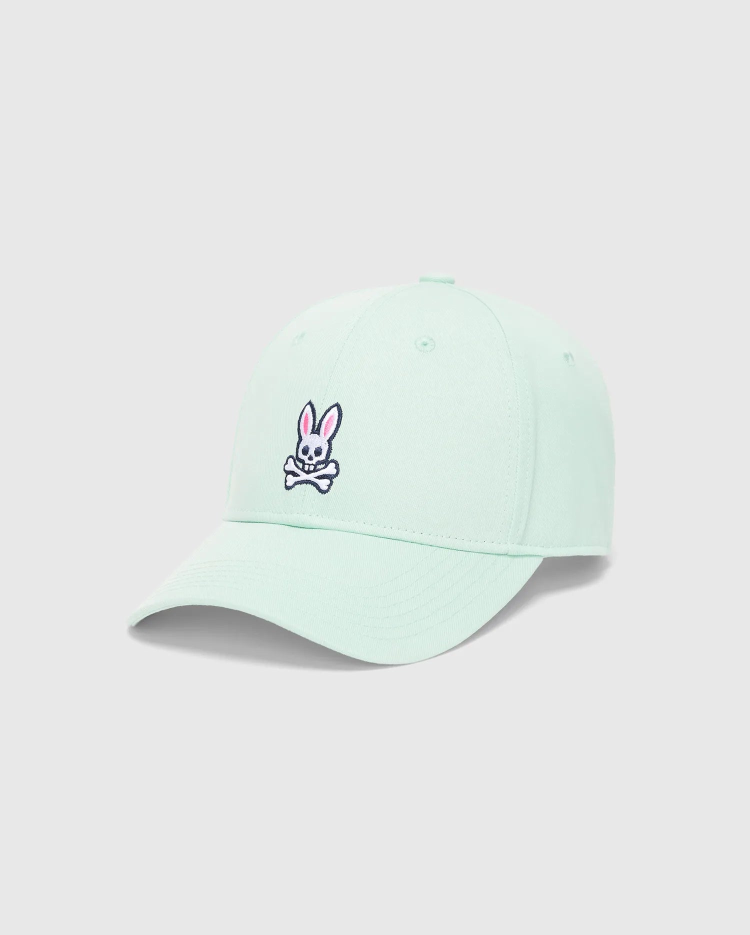 Psycho Bunny Accessories Classic Baseball Cap cappellino verde in cotone