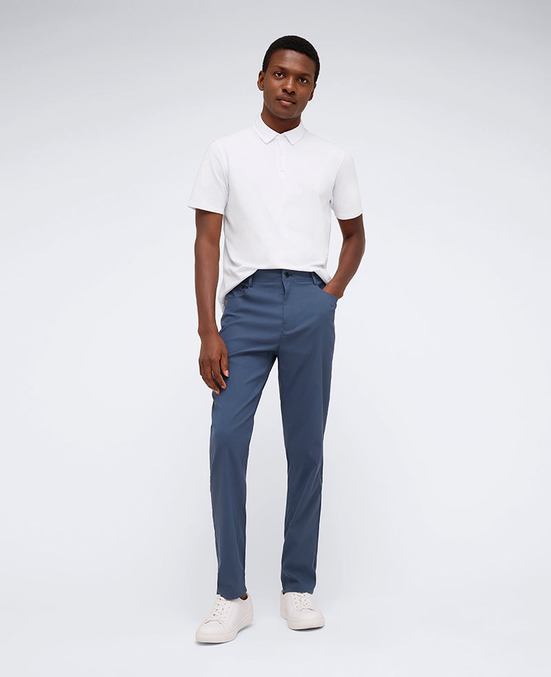 Kenneth Cole Reaction Clothing Slim Original Flex pantaloni teal 30/32 idrorepellenti